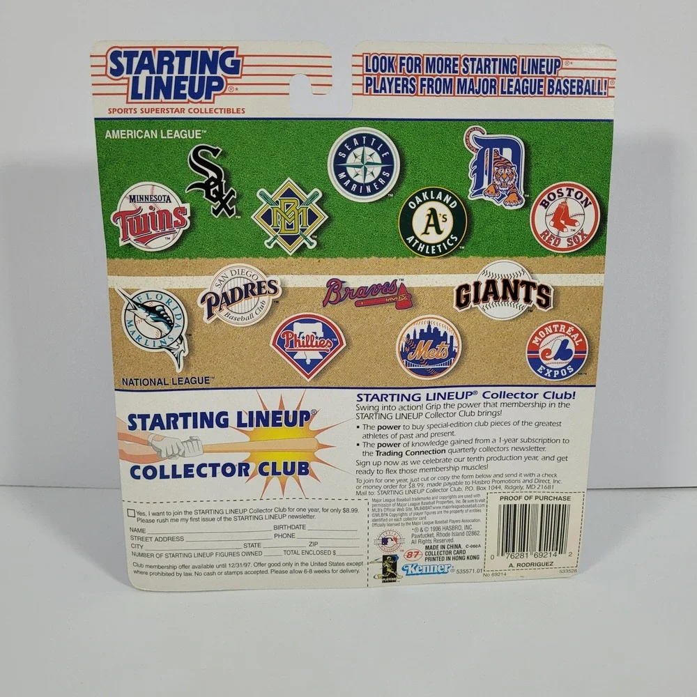 Kenner Starting Lineup‎ 1997 Alex Rodriguez Seattle Mariners Figure Lot of 2 New